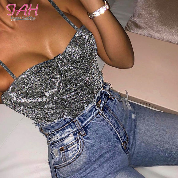 Hold Chest Sleeveless Sexy Bodysuit
